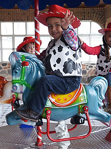 Children on Carousel