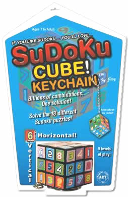 Sudoku Cube Deluxe Keychain