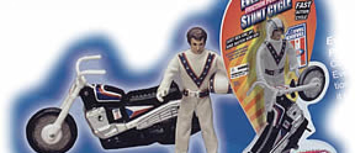 Evel Knievel Friction Powered Stunt Cycle